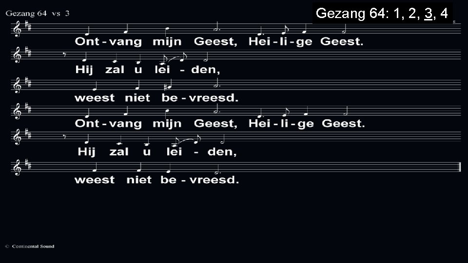 Gezang 64: 1, 2, 3, 4 
