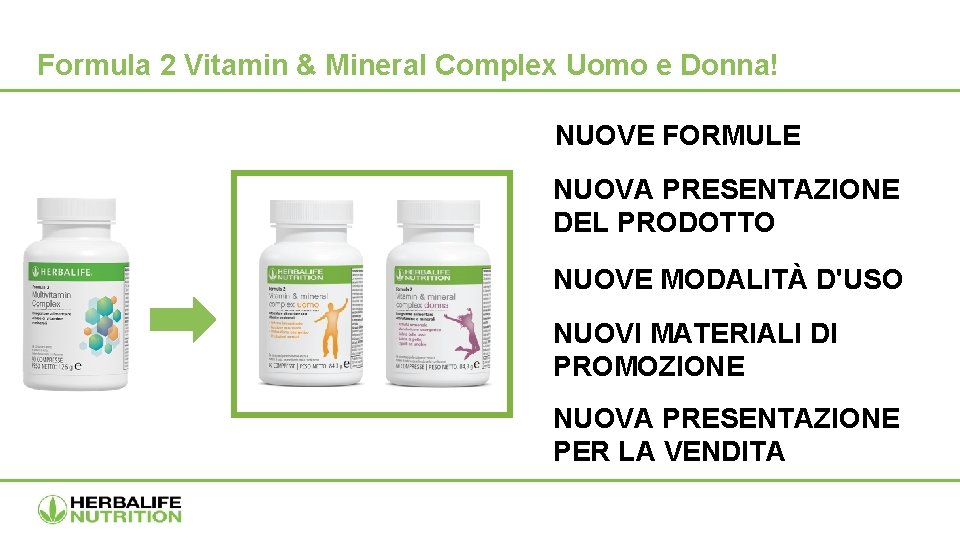 Formula 2 Vitamin & Mineral Complex Uomo e Donna! NUOVE FORMULE NUOVA PRESENTAZIONE DEL