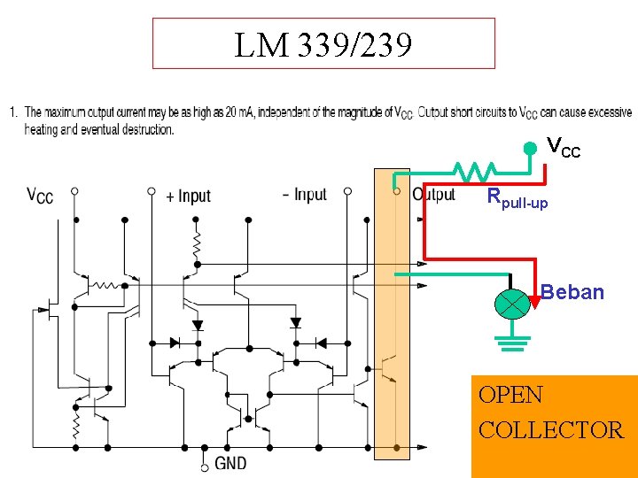 LM 339/239 VCC Rpull-up Beban OPEN COLLECTOR 31 