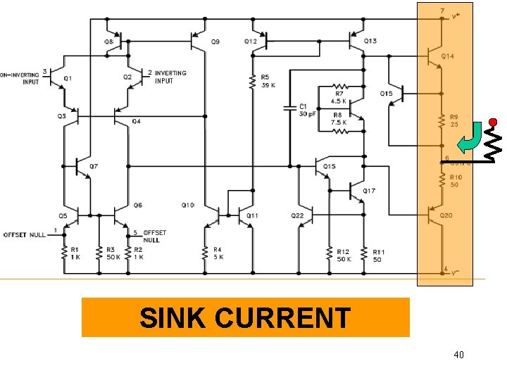 SINK CURRENT 40 