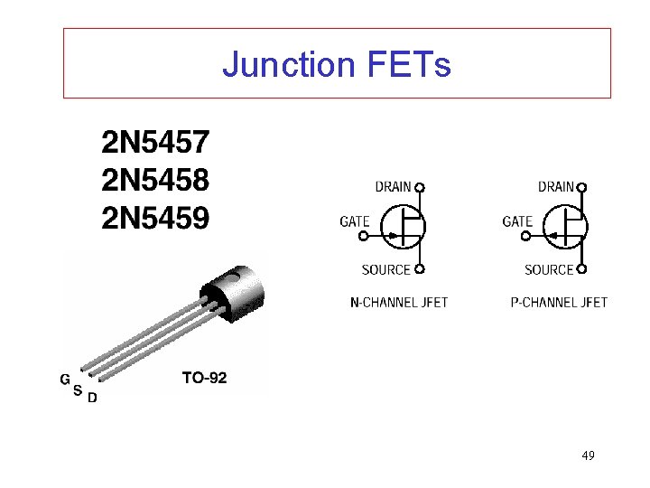 Junction FETs 49 