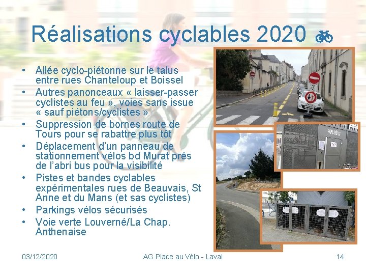 Réalisations cyclables 2020 • Allée cyclo-piétonne sur le talus entre rues Chanteloup et Boissel