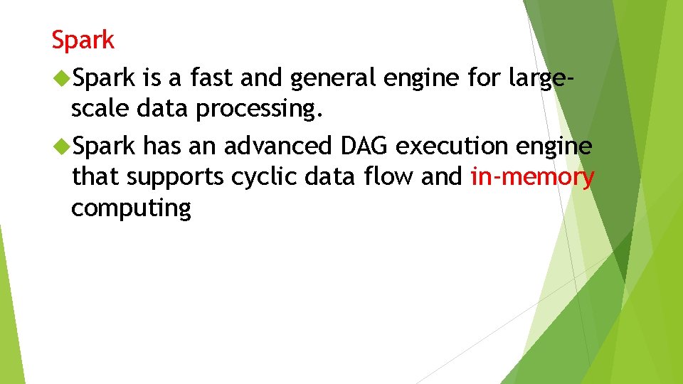Spark is a fast and general engine for largescale data processing. Spark has an Spark is a fast and general engine for largescale data processing. Spark has an