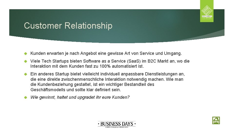 Customer Relationship Kunden erwarten je nach Angebot eine gewisse Art von Service und Umgang.