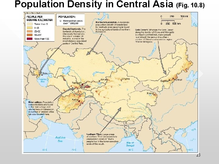 Population Density in Central Asia (Fig. 10. 8) 23 