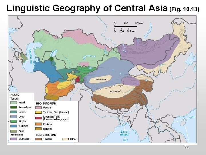 Linguistic Geography of Central Asia (Fig. 10. 13) 28 