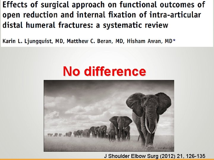 No difference J Shoulder Elbow Surg (2012) 21, 126 -135 
