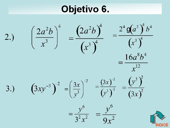 Objetivo 6. ÍNDICE 