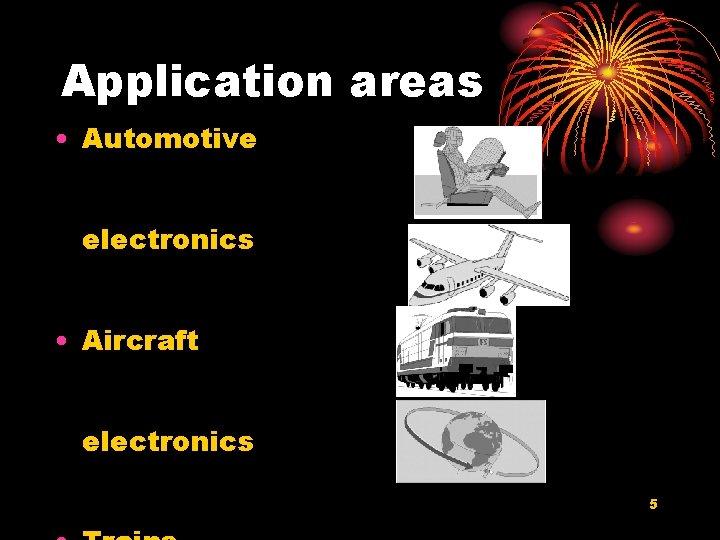 Application areas • Automotive electronics • Aircraft electronics 5 