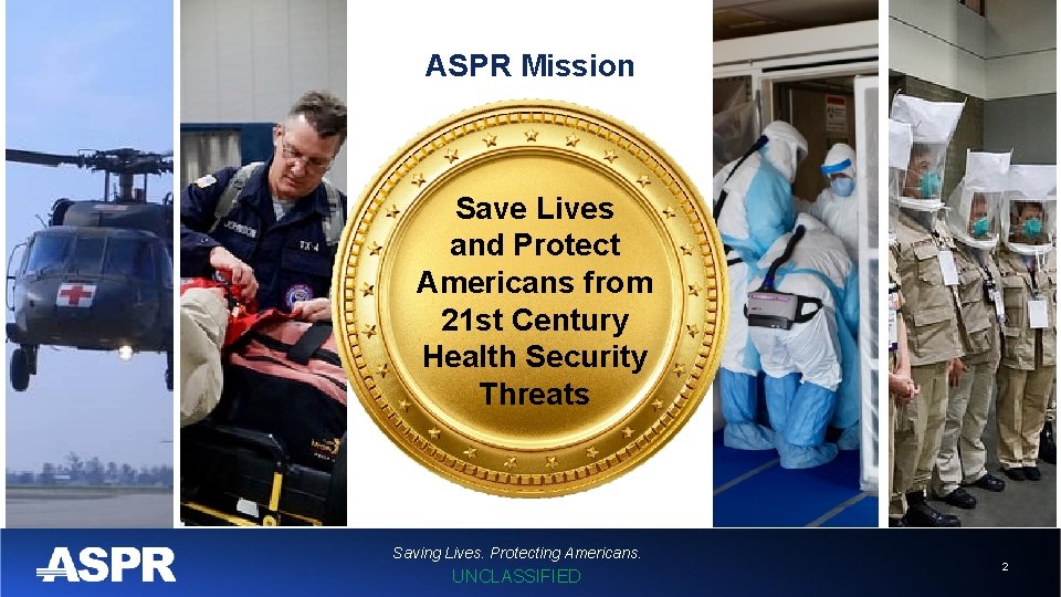 ASPR Mission Save Lives and Protect Americans from 21 st Century Health Security Threats