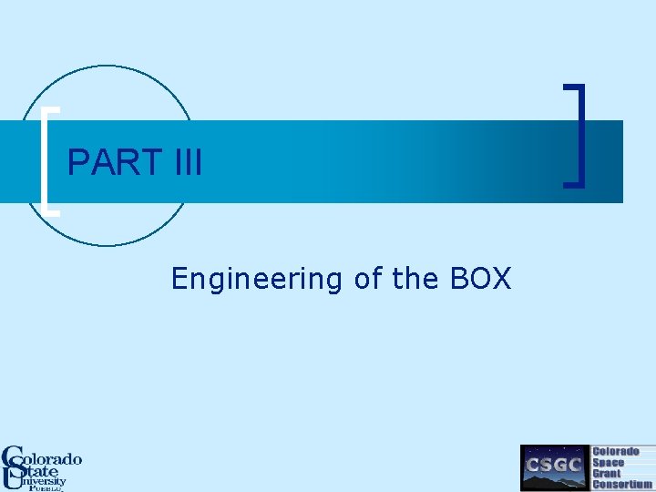 PART III Engineering of the BOX 