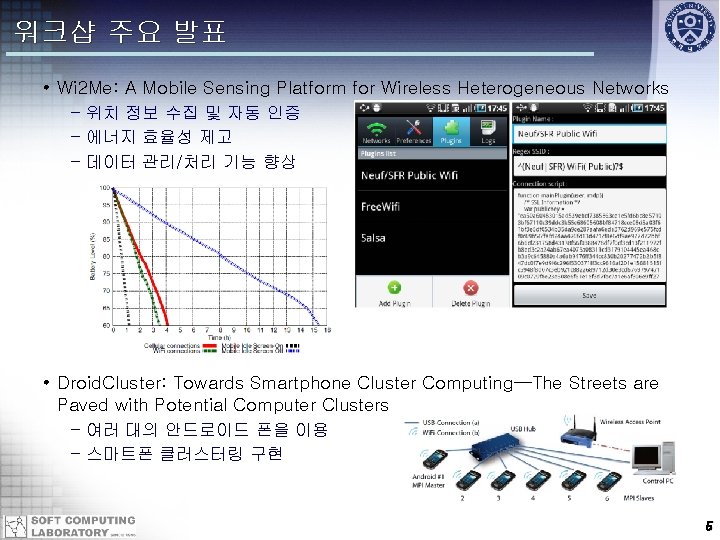 워크샵 주요 발표 • Wi 2 Me: A Mobile Sensing Platform for Wireless Heterogeneous