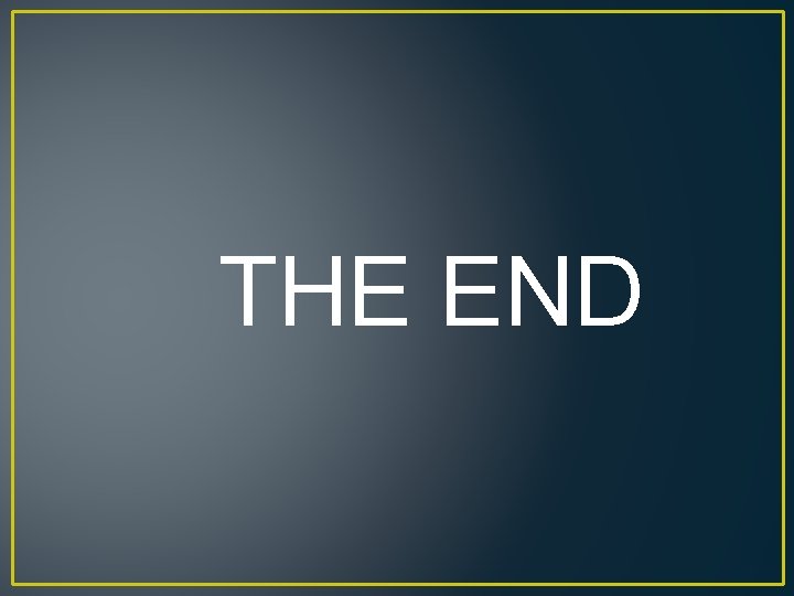 THE END 