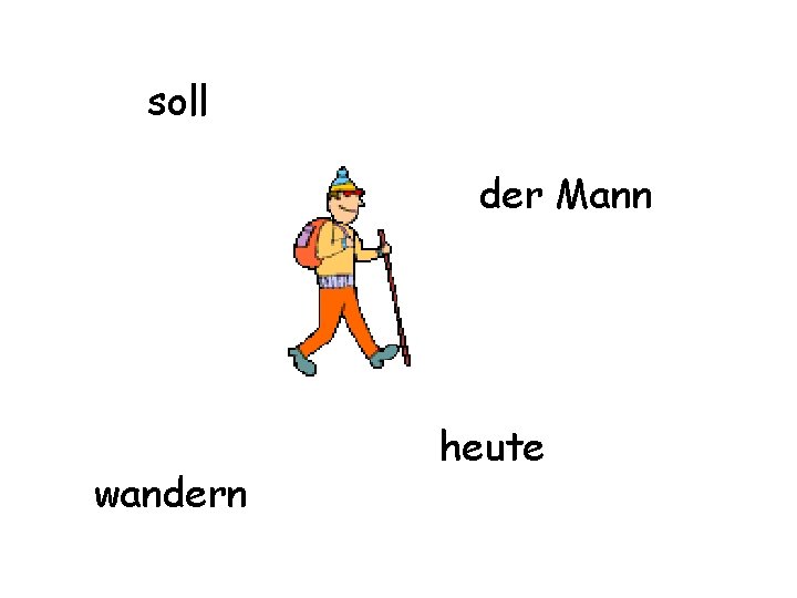 soll der Mann wandern heute 