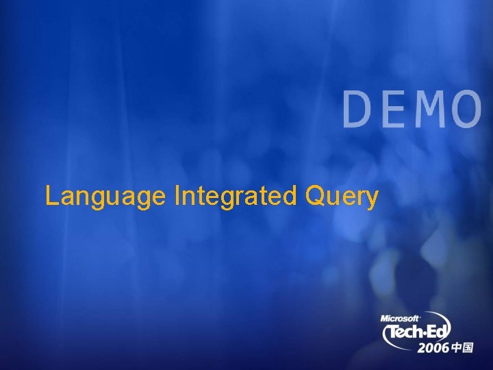 Language Integrated Query 