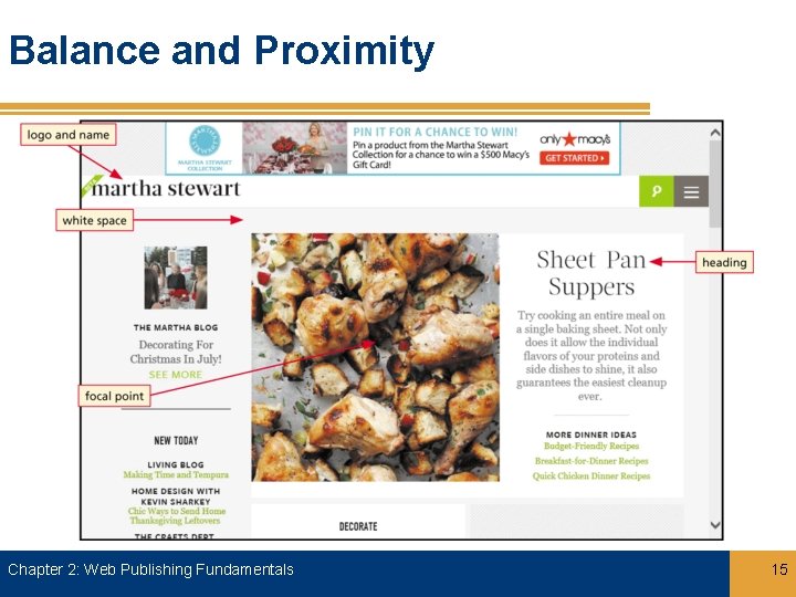 Balance and Proximity Chapter 2: Web Publishing Fundamentals 15 