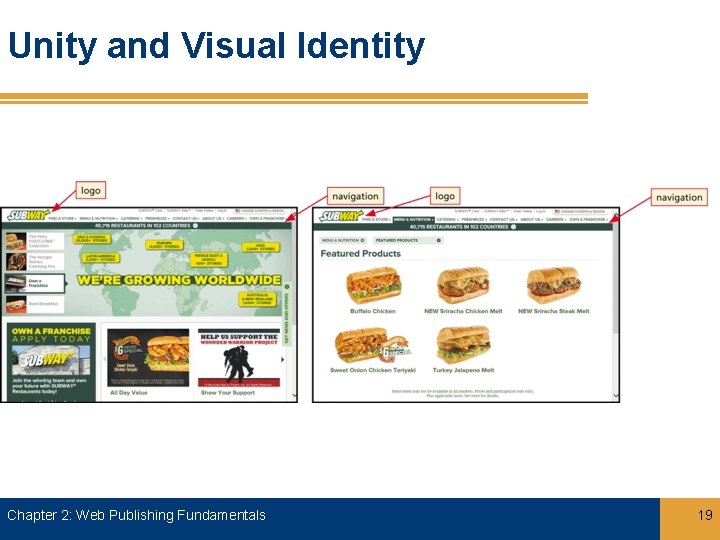 Unity and Visual Identity Chapter 2: Web Publishing Fundamentals 19 