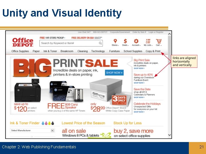 Unity and Visual Identity Chapter 2: Web Publishing Fundamentals 21 