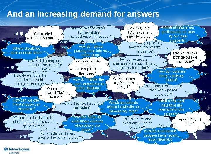 And an increasing demand for answers If I improve the street lighting at this