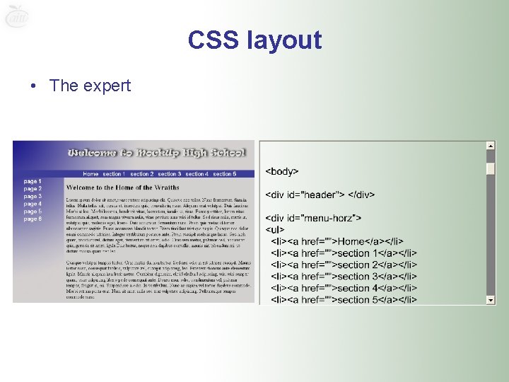 CSS layout • The expert 