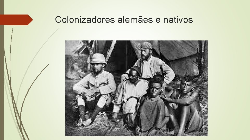 Colonizadores alemães e nativos 