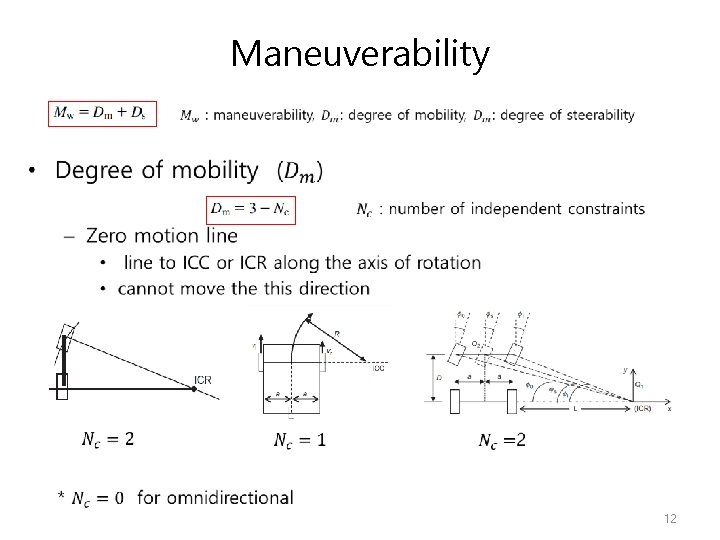 Maneuverability • 12 