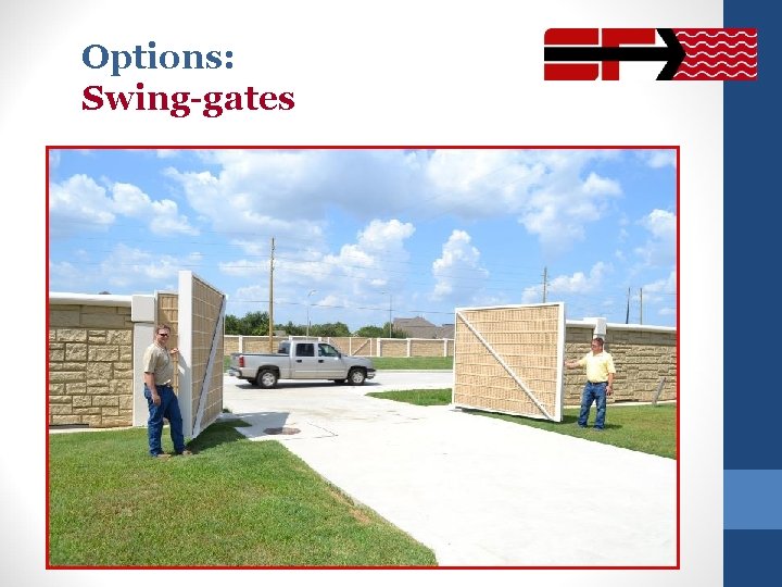 Options: Swing-gates 