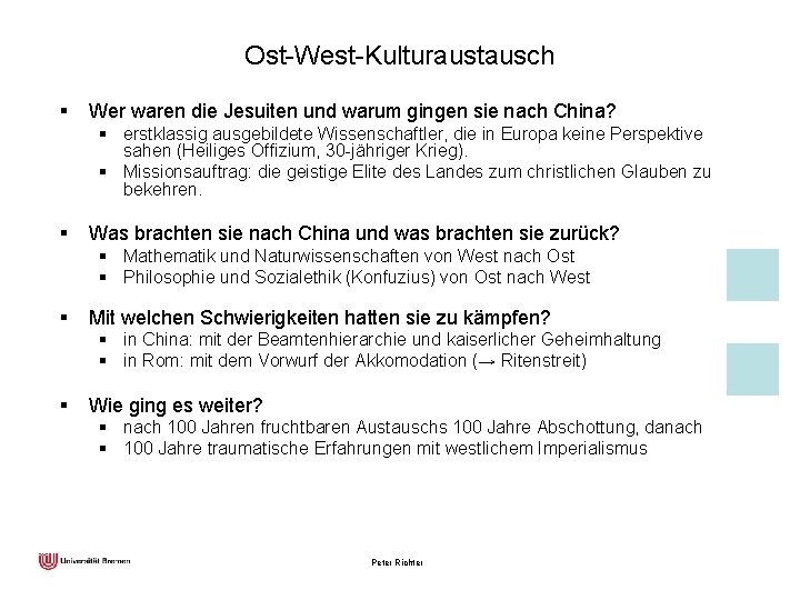Ost-West-Kulturaustausch § Wer waren die Jesuiten und warum gingen sie nach China? § erstklassig