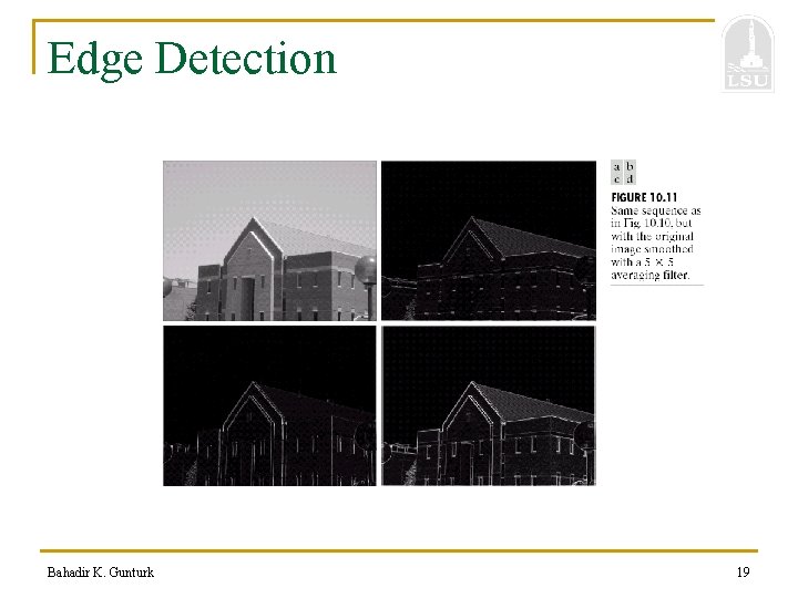 Edge Detection Bahadir K. Gunturk 19 