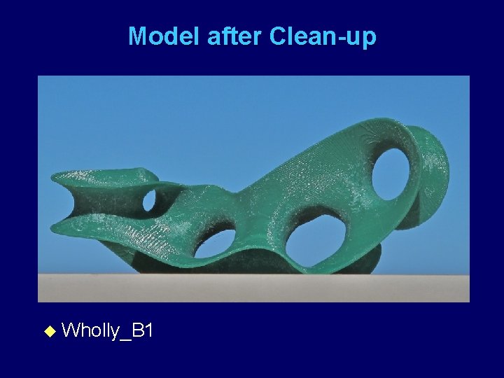 Model after Clean-up u Wholly_B 1 