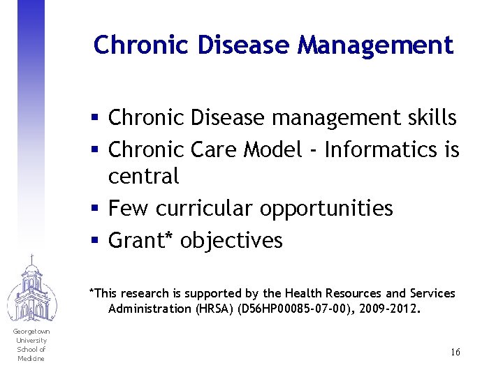 Chronic Disease Management § Chronic Disease management skills § Chronic Care Model - Informatics