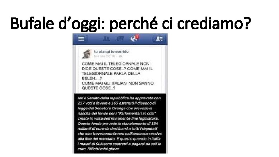 Bufale d’oggi: perché ci crediamo? 