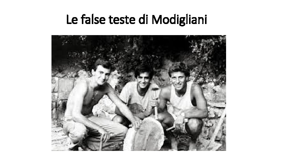 Le false teste di Modigliani 