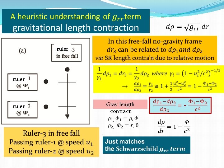 ruler Grav length contract 