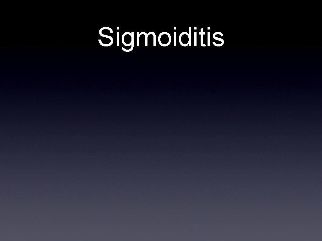 Sigmoiditis 