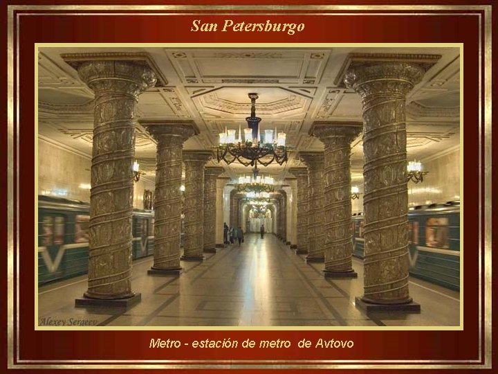 San Petersburgo Metro - estación de metro de Avtovo 