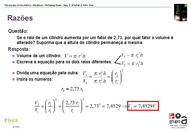 Física para Universitários: Mecânica – Wolfgang Bauer, Gary D. Westfall & Helio Dias Razões