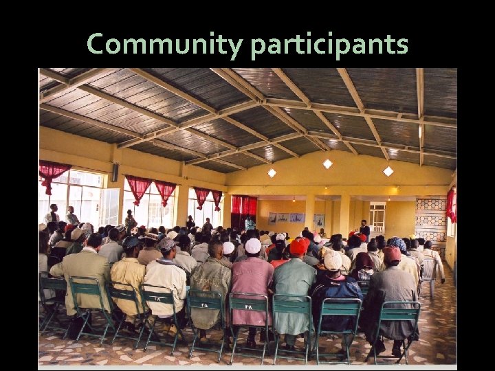 Community participants 