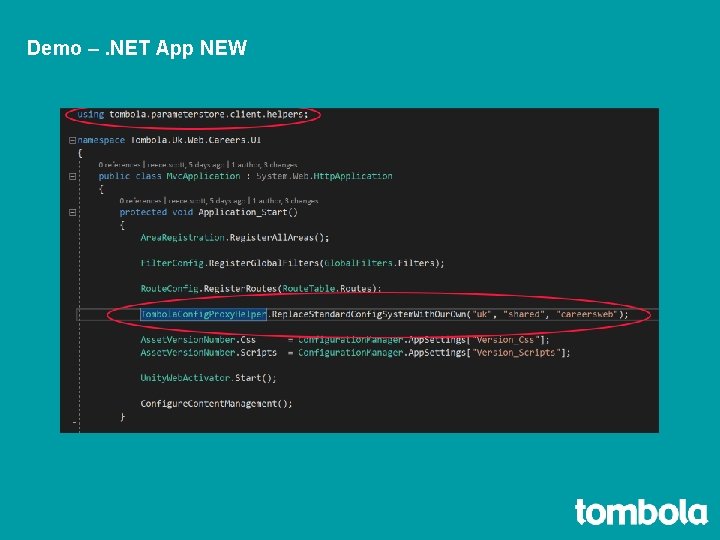 Demo –. NET App NEW 