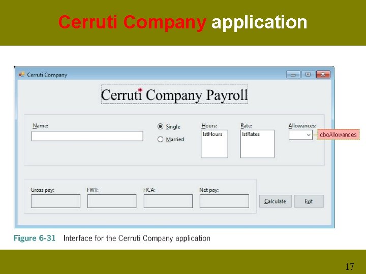 Cerruti Company application 17 
