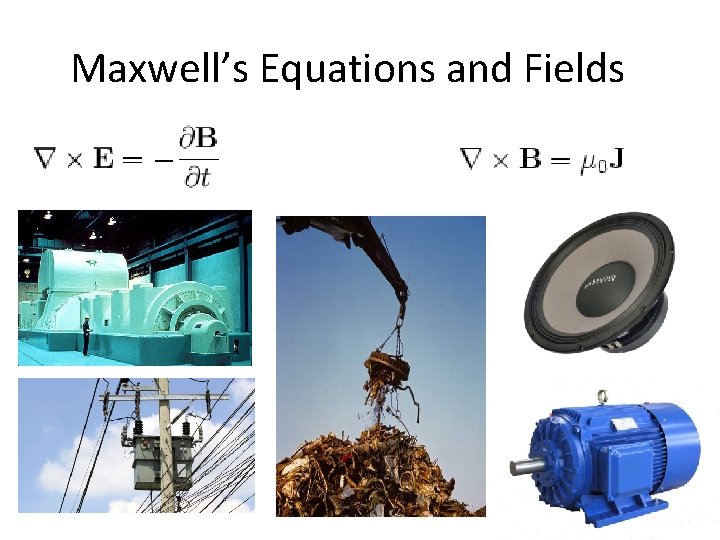 Maxwell’s Equations and Fields 