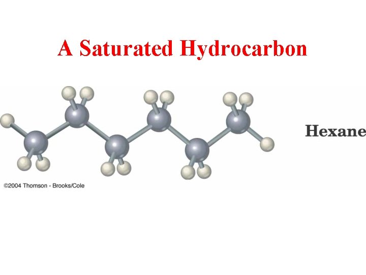 A Saturated Hydrocarbon 