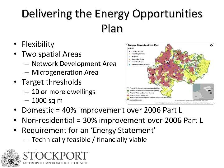 Delivering the Energy Opportunities Plan • Flexibility • Two spatial Areas – Network Development