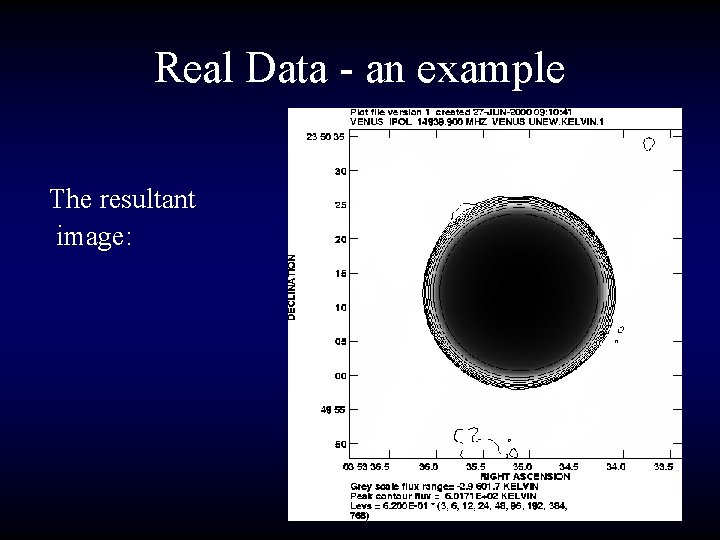 Real Data - an example The resultant image: 