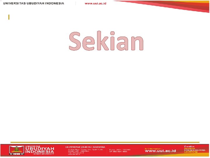 Sekian 