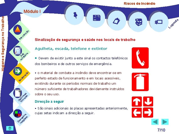  uç od tr In Sinalização de segurança e saúde nos locais de trabalho