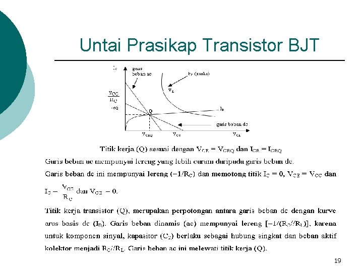 Untai Prasikap Transistor BJT 19 