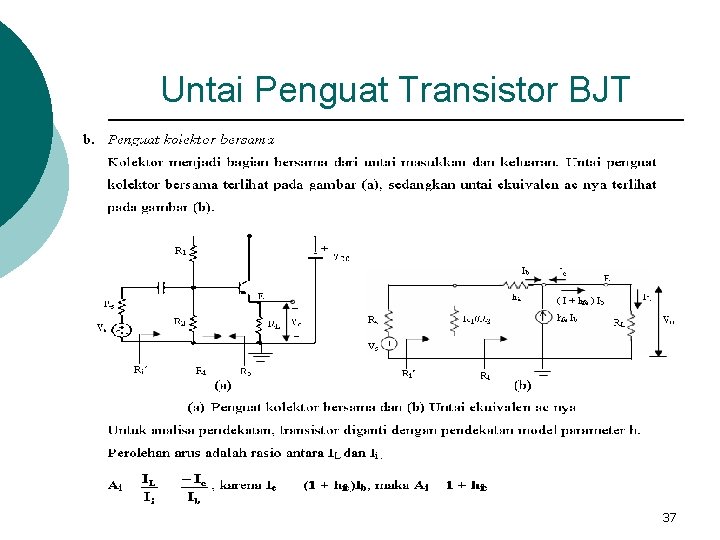 Untai Penguat Transistor BJT 37 