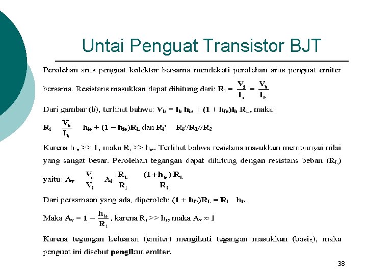 Untai Penguat Transistor BJT 38 