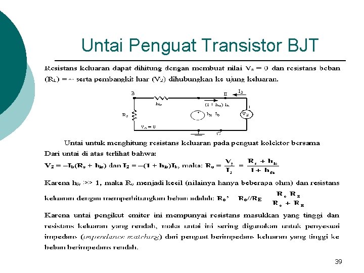 Untai Penguat Transistor BJT 39 